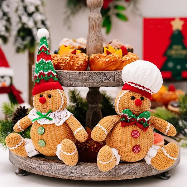 Festlig Pepparkaksgubbe Hängare för Juldekoration – Gul