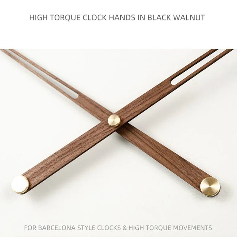 WoodSphere Clock - Larger DIY Wall Clock with Walnut Wood