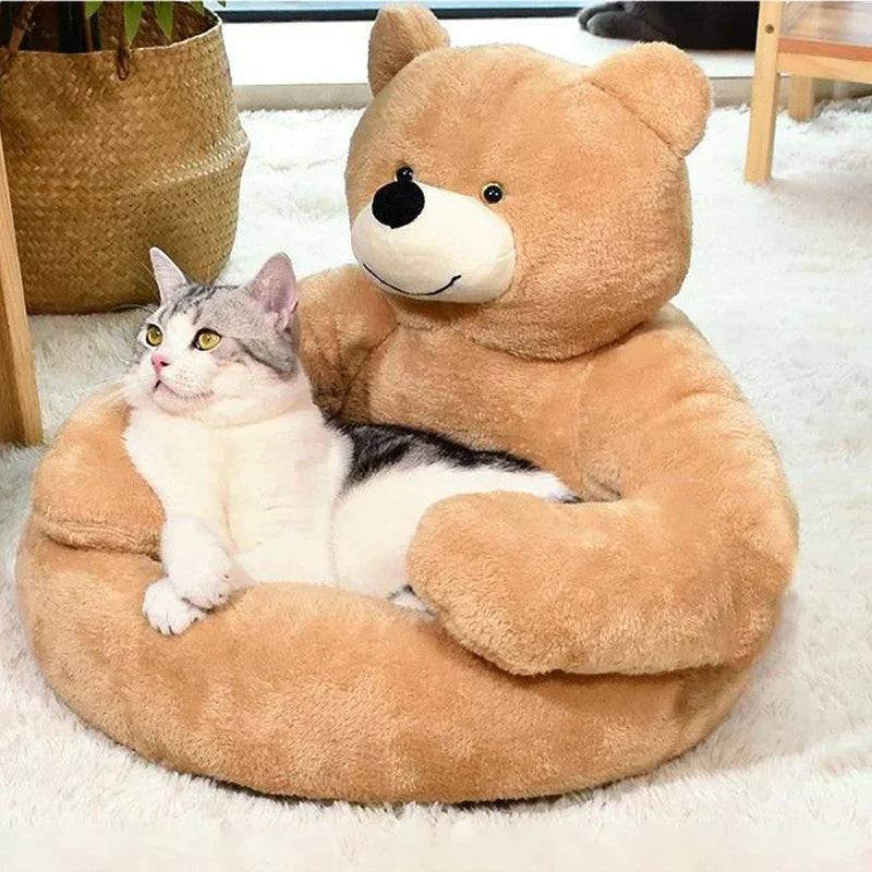 Samiya – Luxurious Plush Cat Bed for Sleeping Comfort
