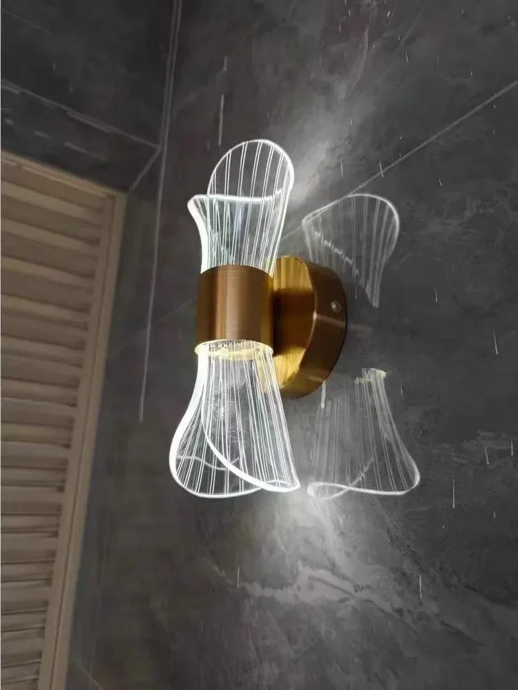 GlowCurve – Elegant LED-vägglampa för Sov- och Vardagsrum