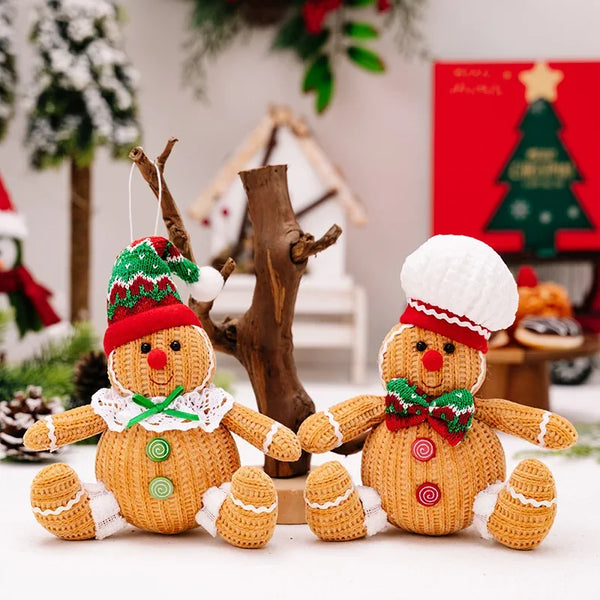 Festlig Pepparkaksgubbe Hängare för Juldekoration – Gul