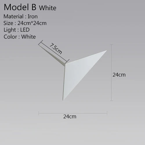 TriGlow Light - Modern LED Wall Lamp 3W