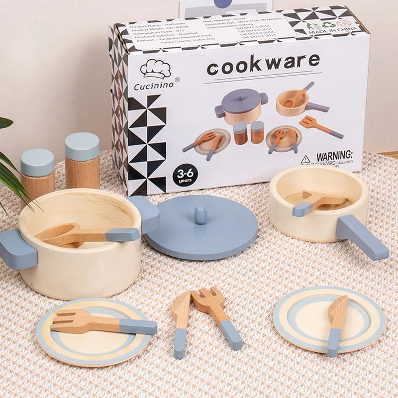 MiniCook Set – Wooden Kitchen Accessories for Kids