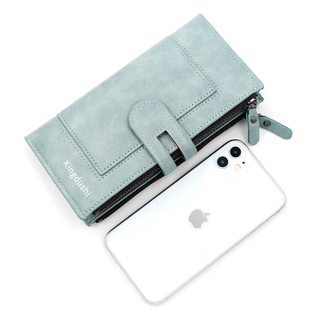 ElegantLeather – Long Leather Wallet for Women