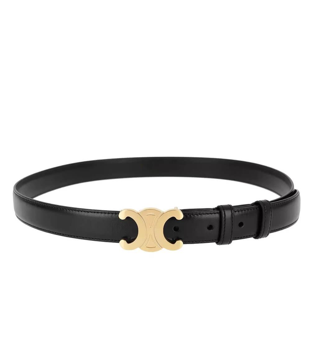 EleganceBelt - Luxurious Leather Belt with Gold Details