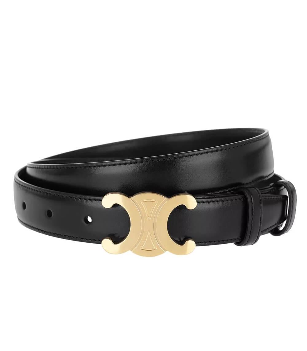 EleganceBelt - Luxurious Leather Belt with Gold Details