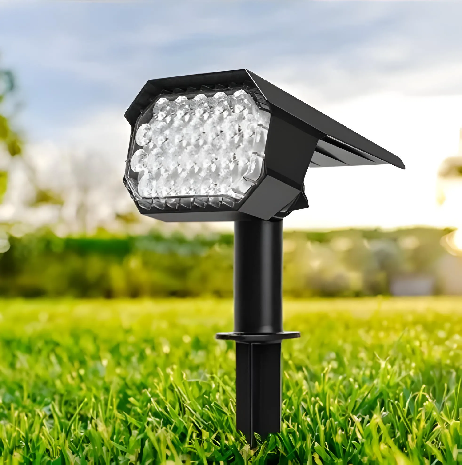 ÉclatSolaire – Stylish Solar Garden Lamp with LED Lighting