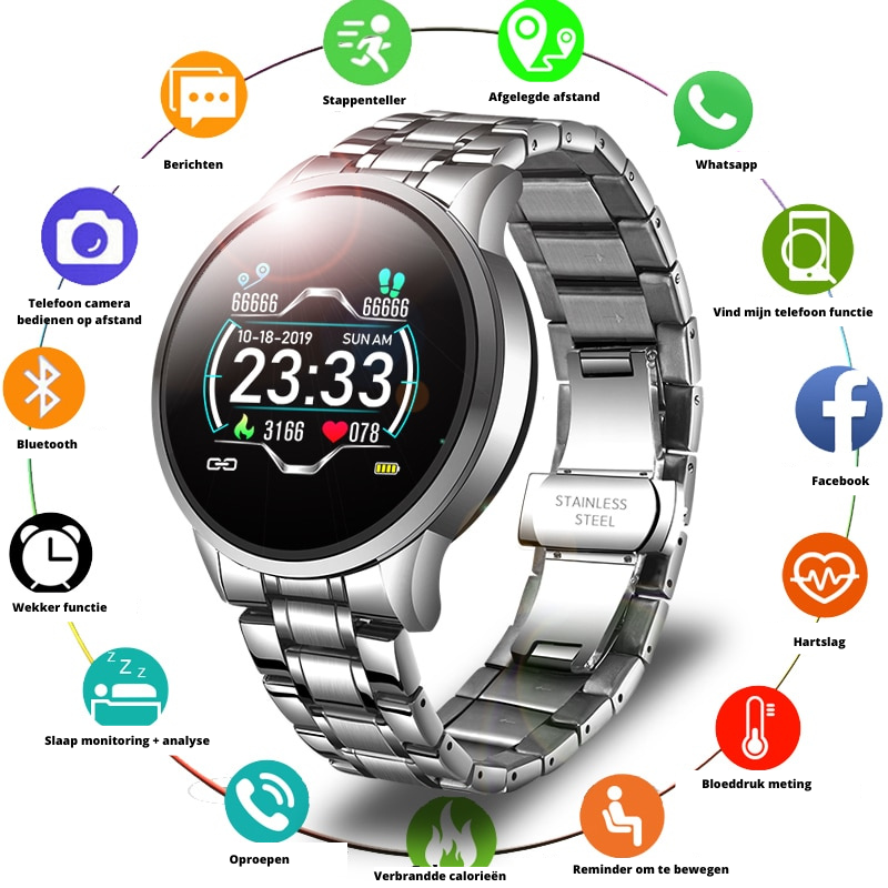 TimelessTrack – Elegant Smartwatch with Smart Features