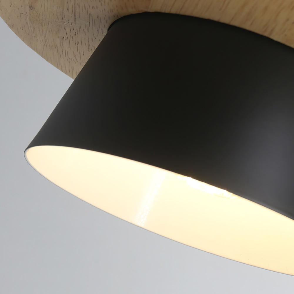 NordicMacaron Luxe Ceiling Lamp - Scandinavian Design with Wood Finish
