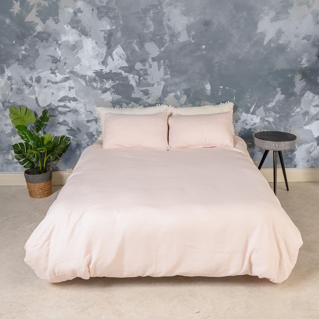 BlushLuxe – French Linen Bedding Set for Bedroom