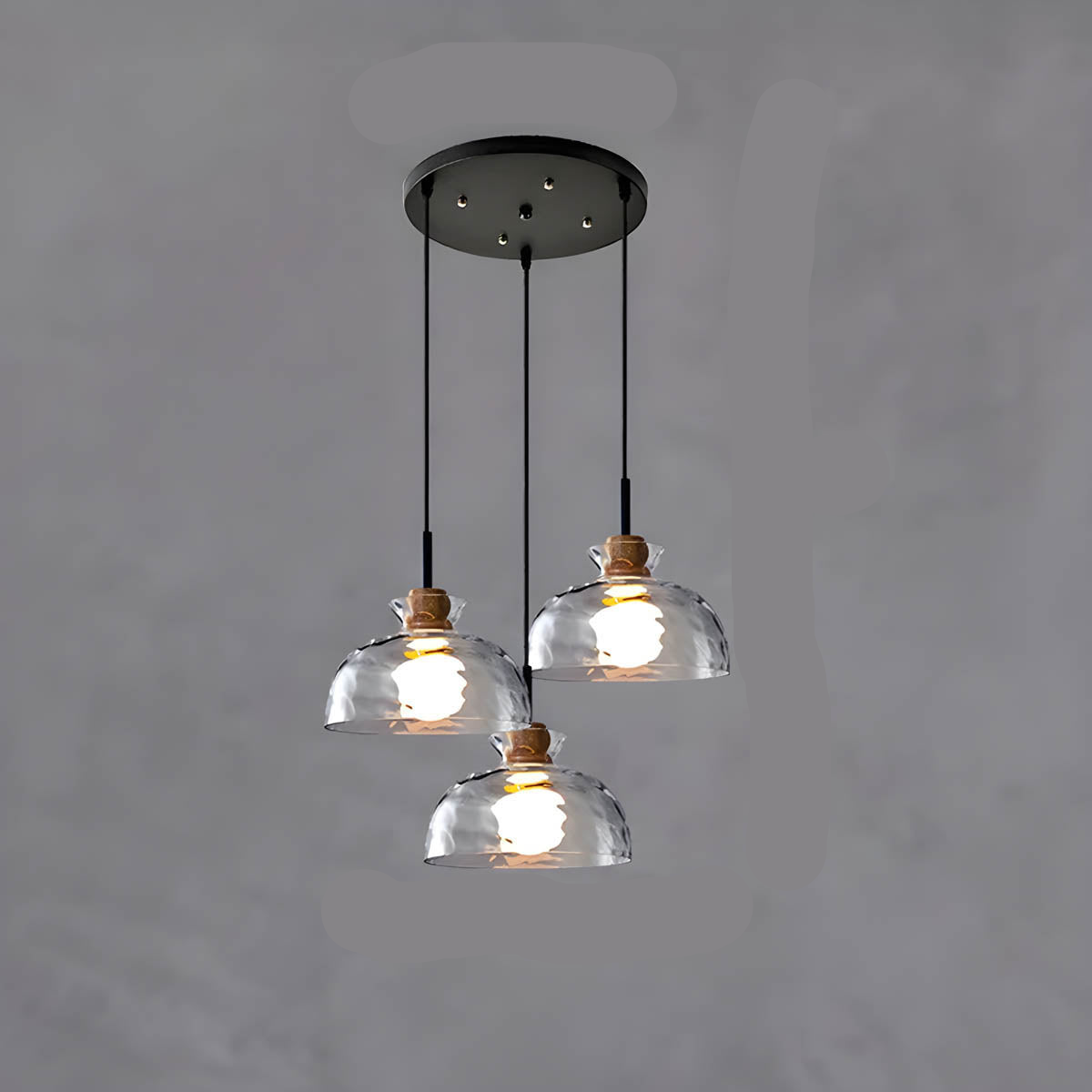 LuxeGlow Chique Glass Chandelier - Modern Elegant Glass Chandelier