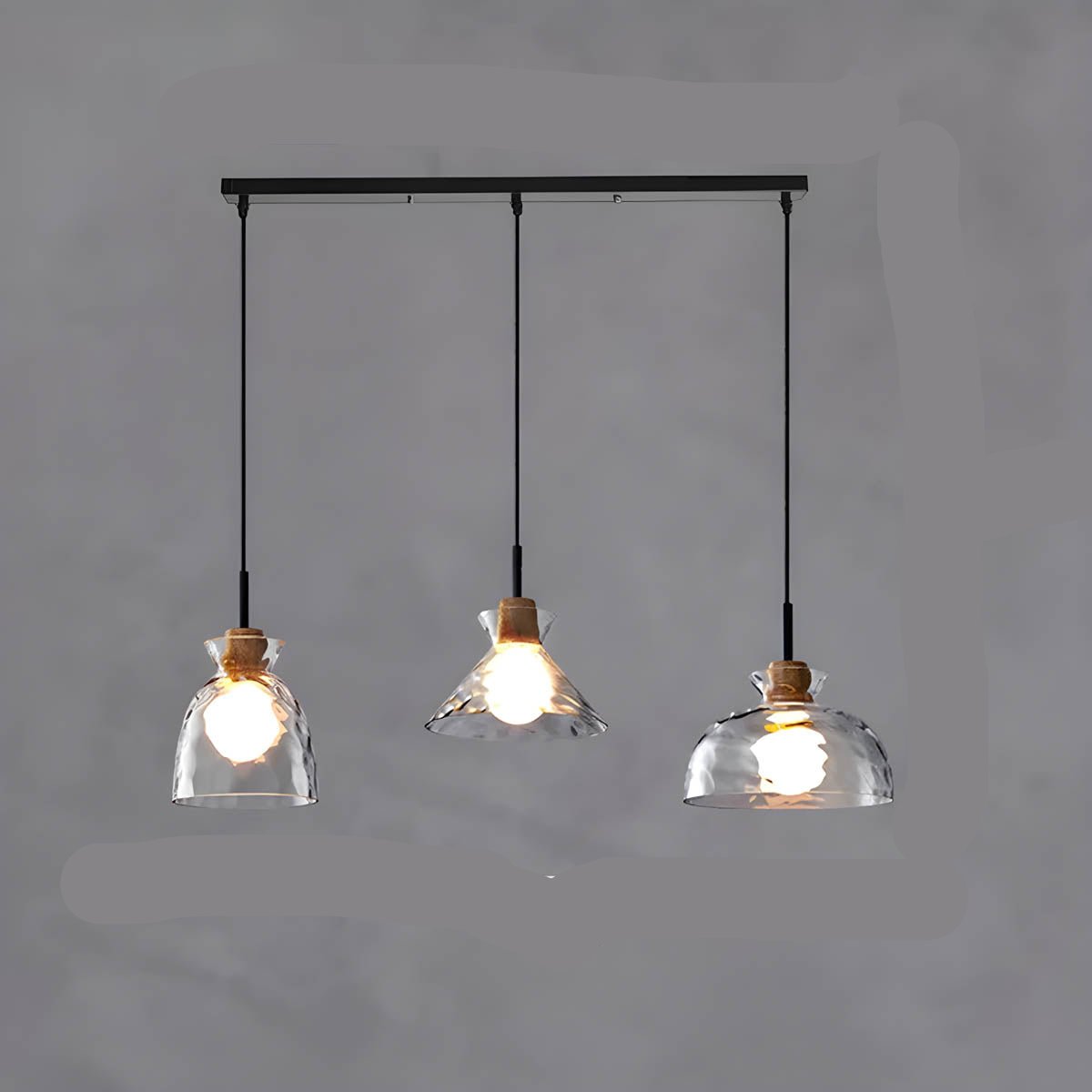 LuxeGlow Chique Glass Chandelier - Modern Elegant Glass Chandelier