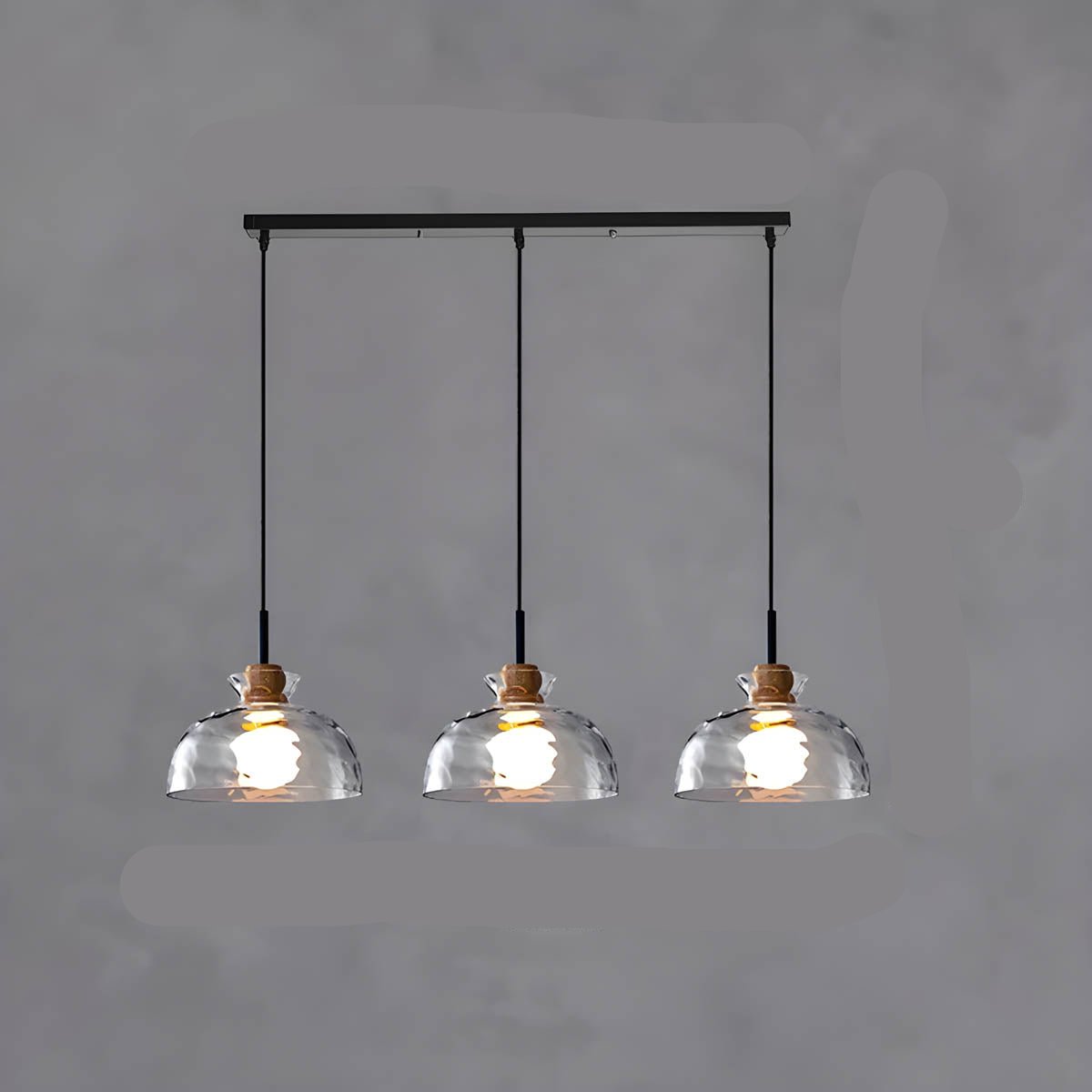 LuxeGlow Chique Glass Chandelier - Modern Elegant Glass Chandelier