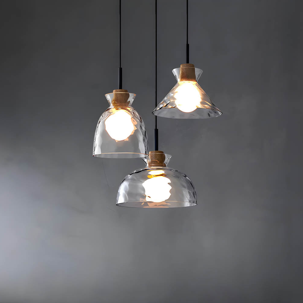LuxeGlow Chique Glass Chandelier - Modern Elegant Glass Chandelier