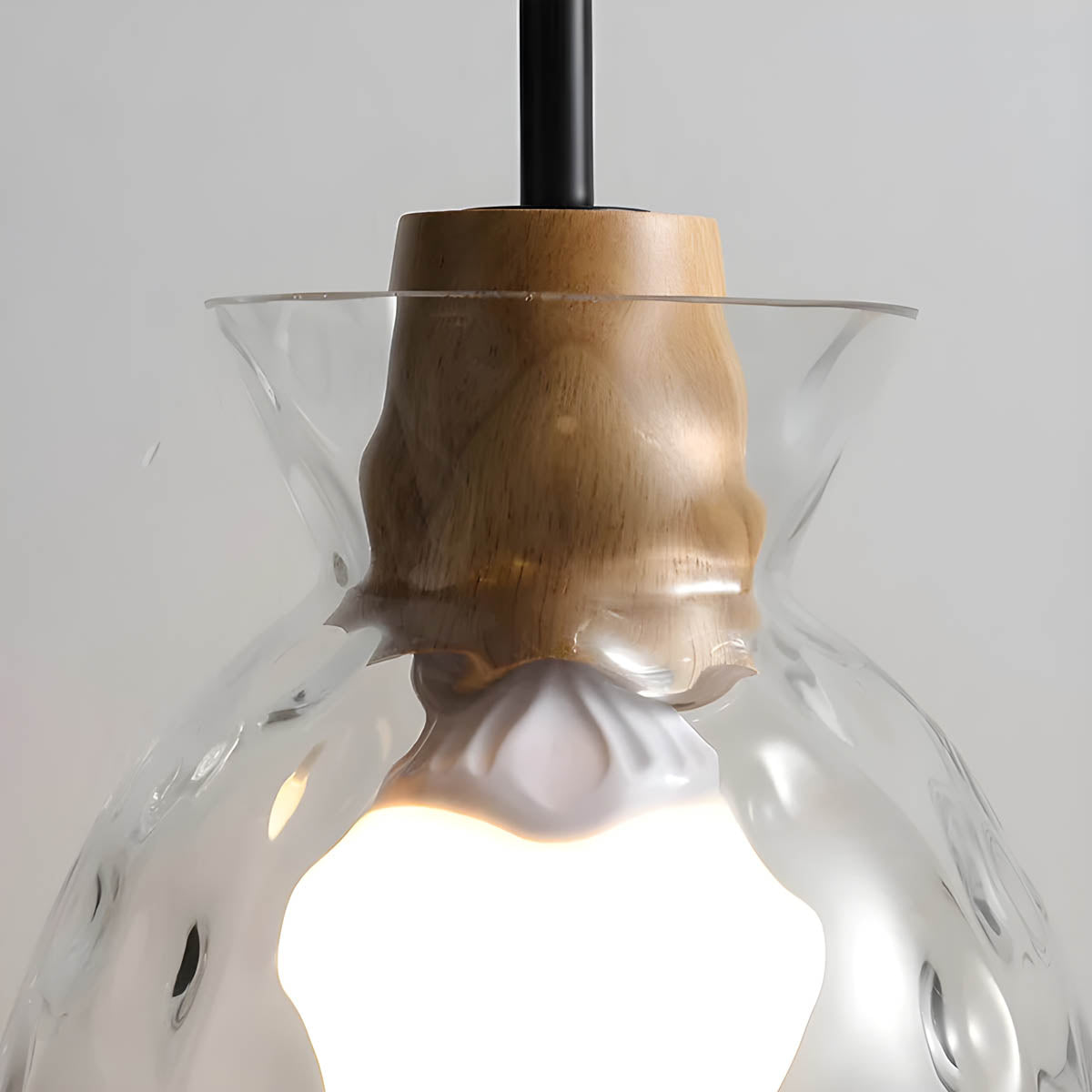 LuxeGlow Chique Glass Chandelier - Modern Elegant Glass Chandelier
