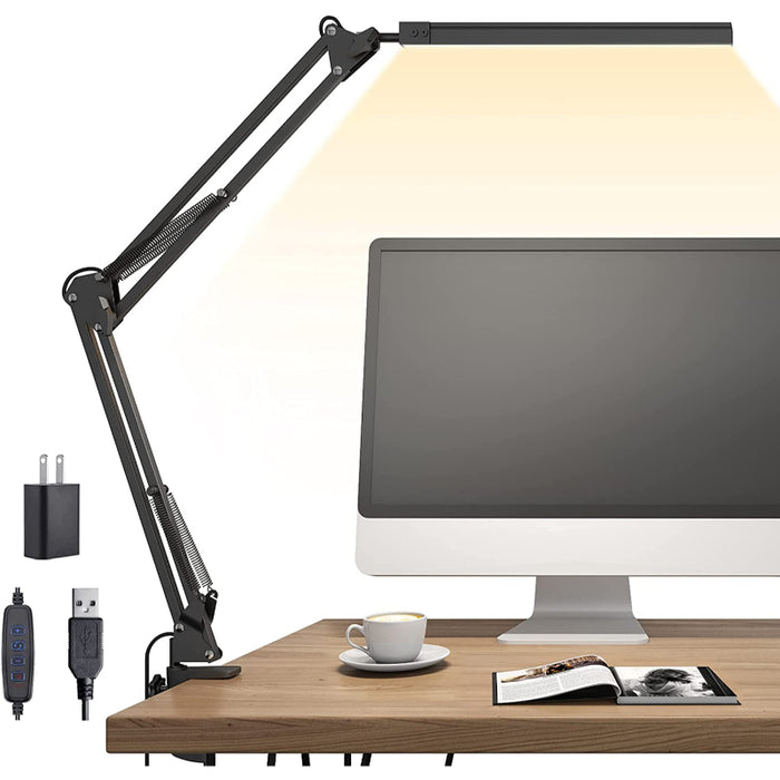 LED Table Lamp - Adjustable Lamp with Clamp