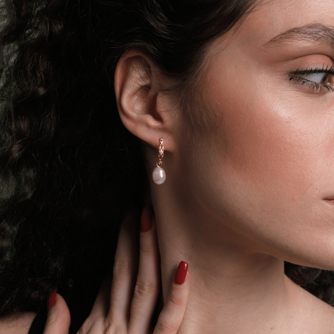 Vivienne Earrings - Natural Pearl Earrings
