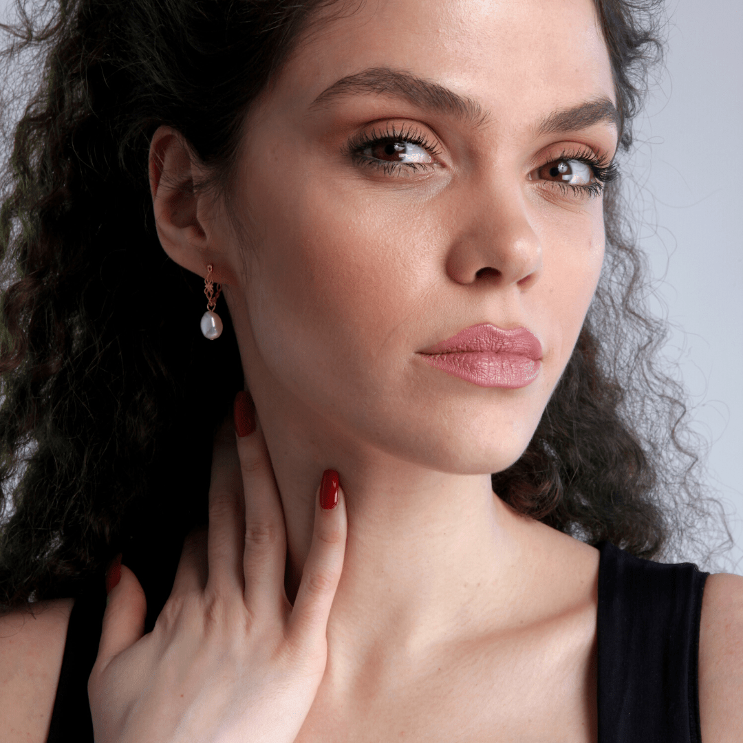 Vivienne Earrings - Natural Pearl Earrings