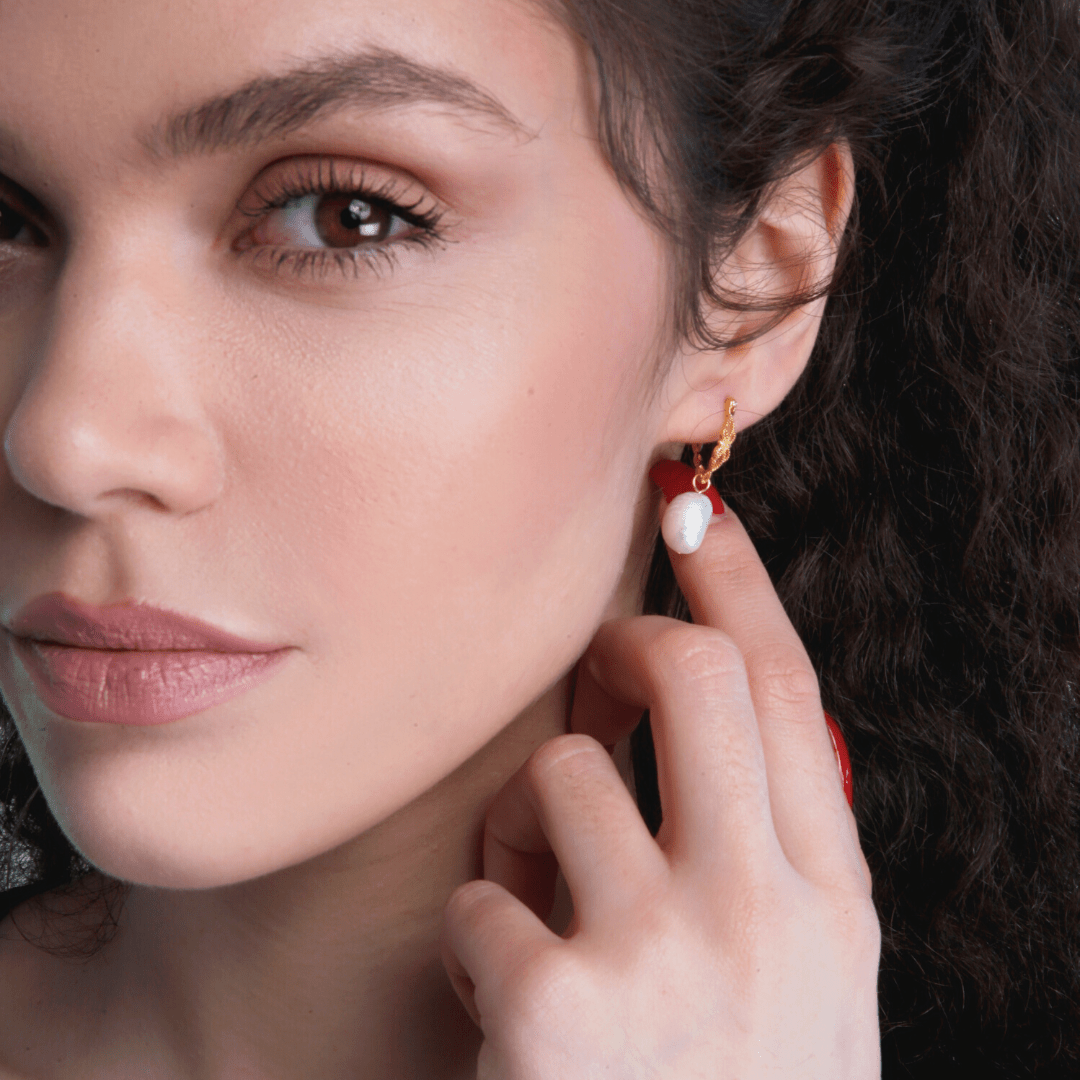 Vivienne Earrings - Natural Pearl Earrings