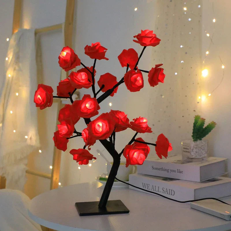 Romantic Rose Table Lamp - Warm Light &amp; Elegance