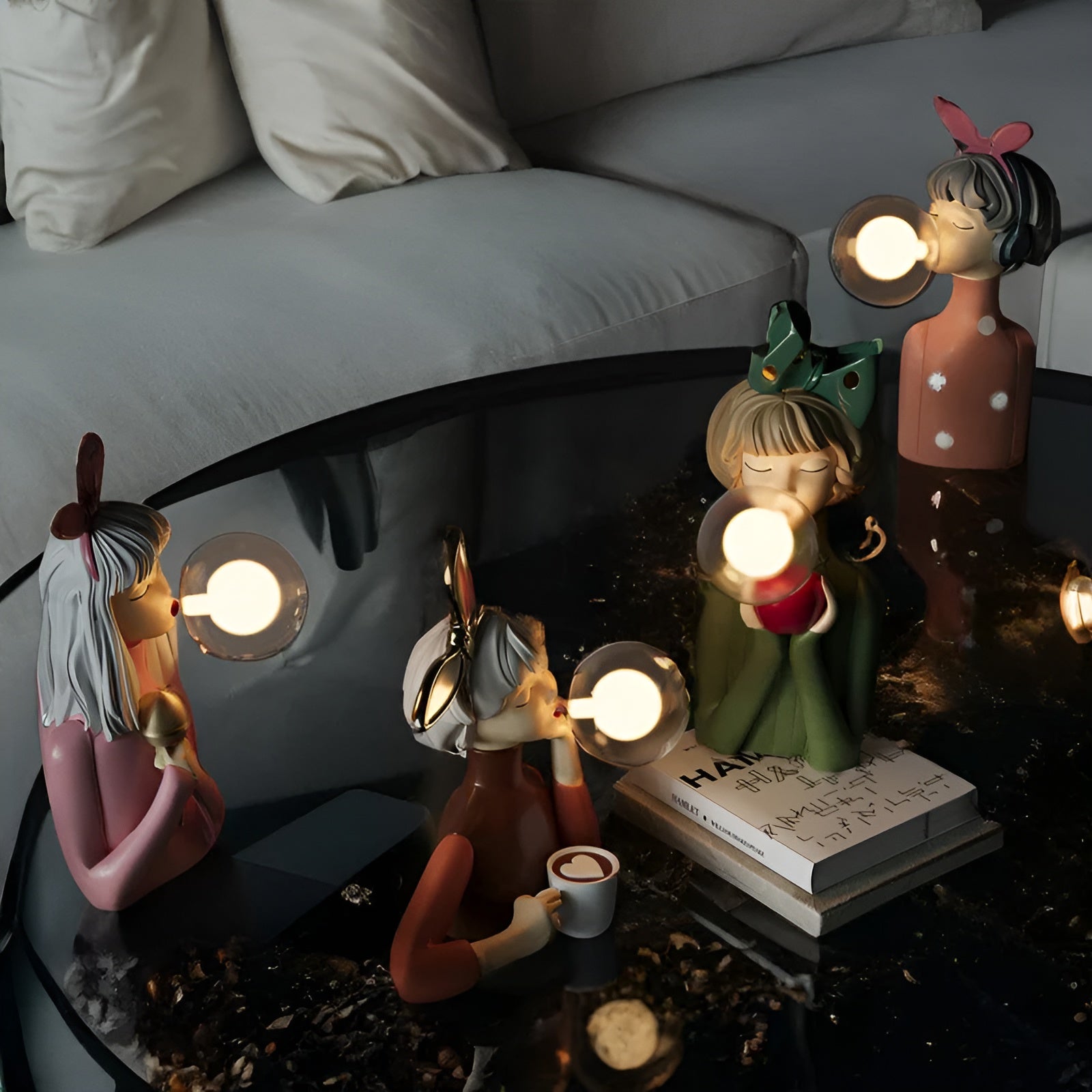 BubbleGlam Lyx Belysning – Stämningsskapare med Elegant Bubbel Design