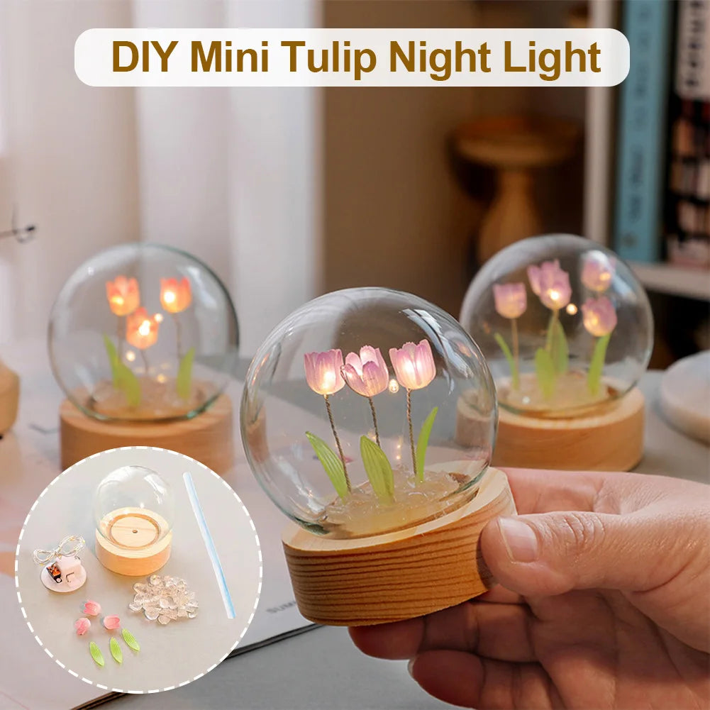 TulipGlow Elegant Floral Table Lamp – Fina Lighting