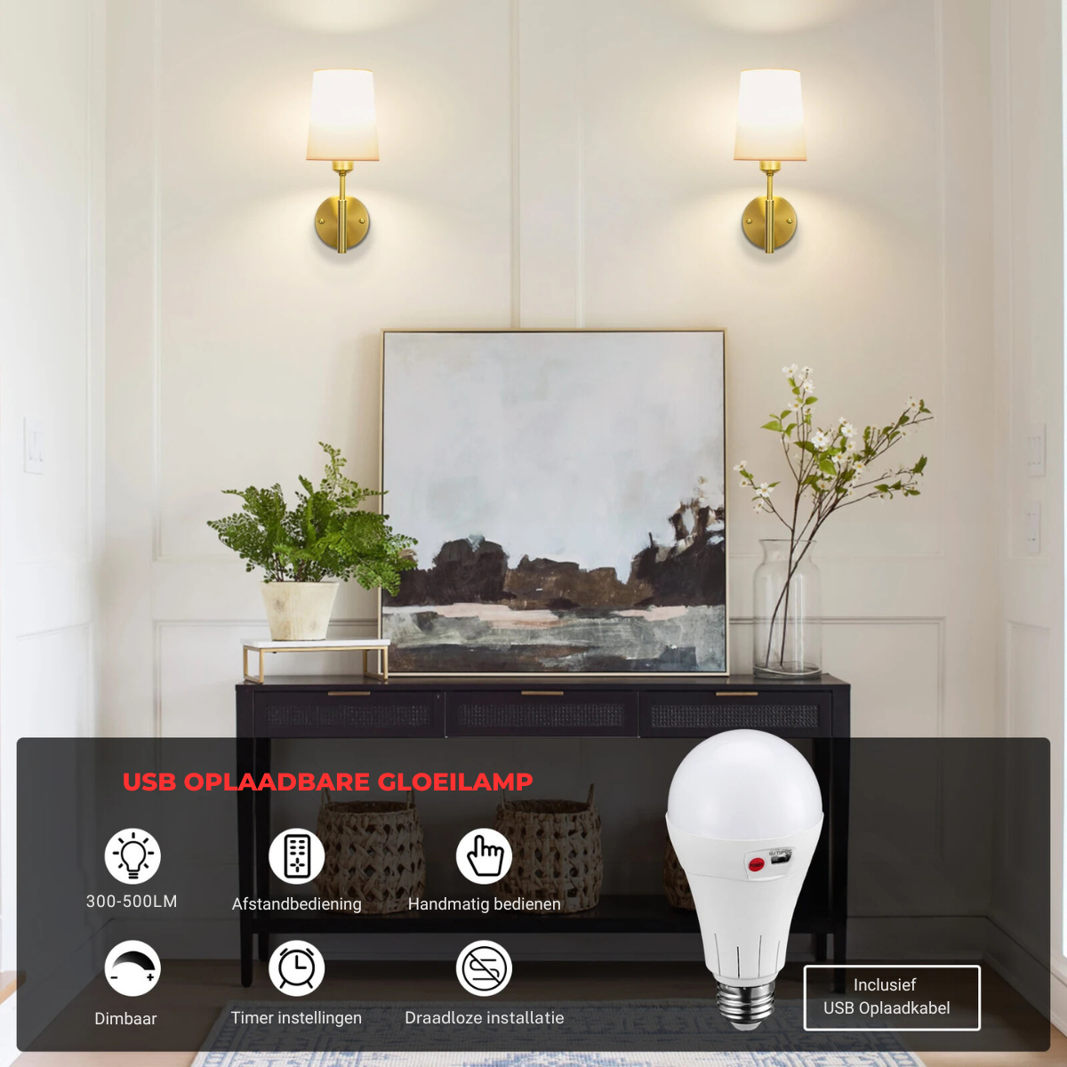 Nova Wall Lamp™ - Wireless Rechargeable Wall Lamp