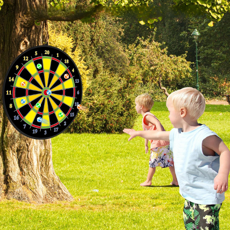 PlayTarget - Groot Kids Dartboard with Sticky Darts