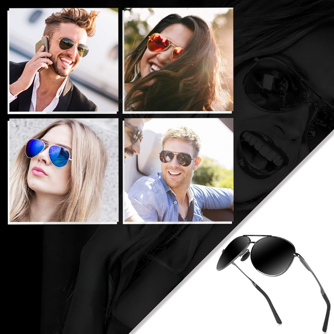 JoeyGlare - Premium Polarized Aviator Sunglasses