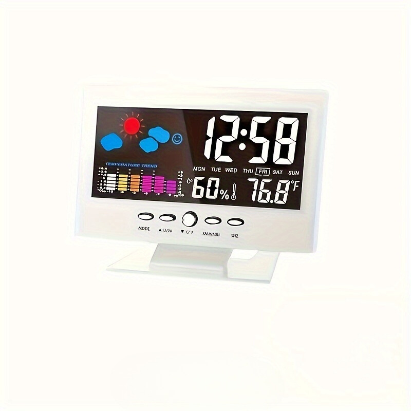SilentTime Clock – Stylish Digital Resistance and Climate Monitor