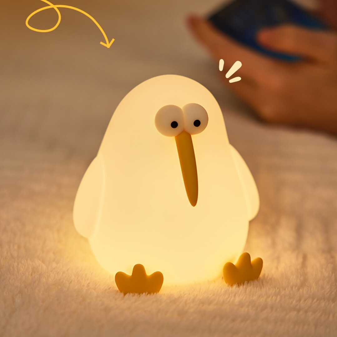 KiwiGlow Lamp - Cute Kiwi LED Night Light