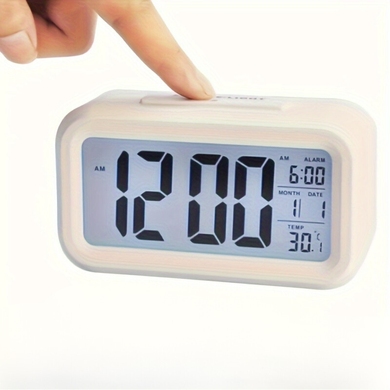 SmartGlow Clock - Stylish Digital Alarm Clock with Night Light