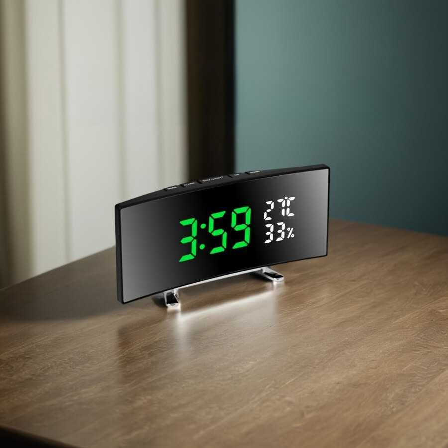 SmartClock - Slim LED Alarm Clock with USB Function