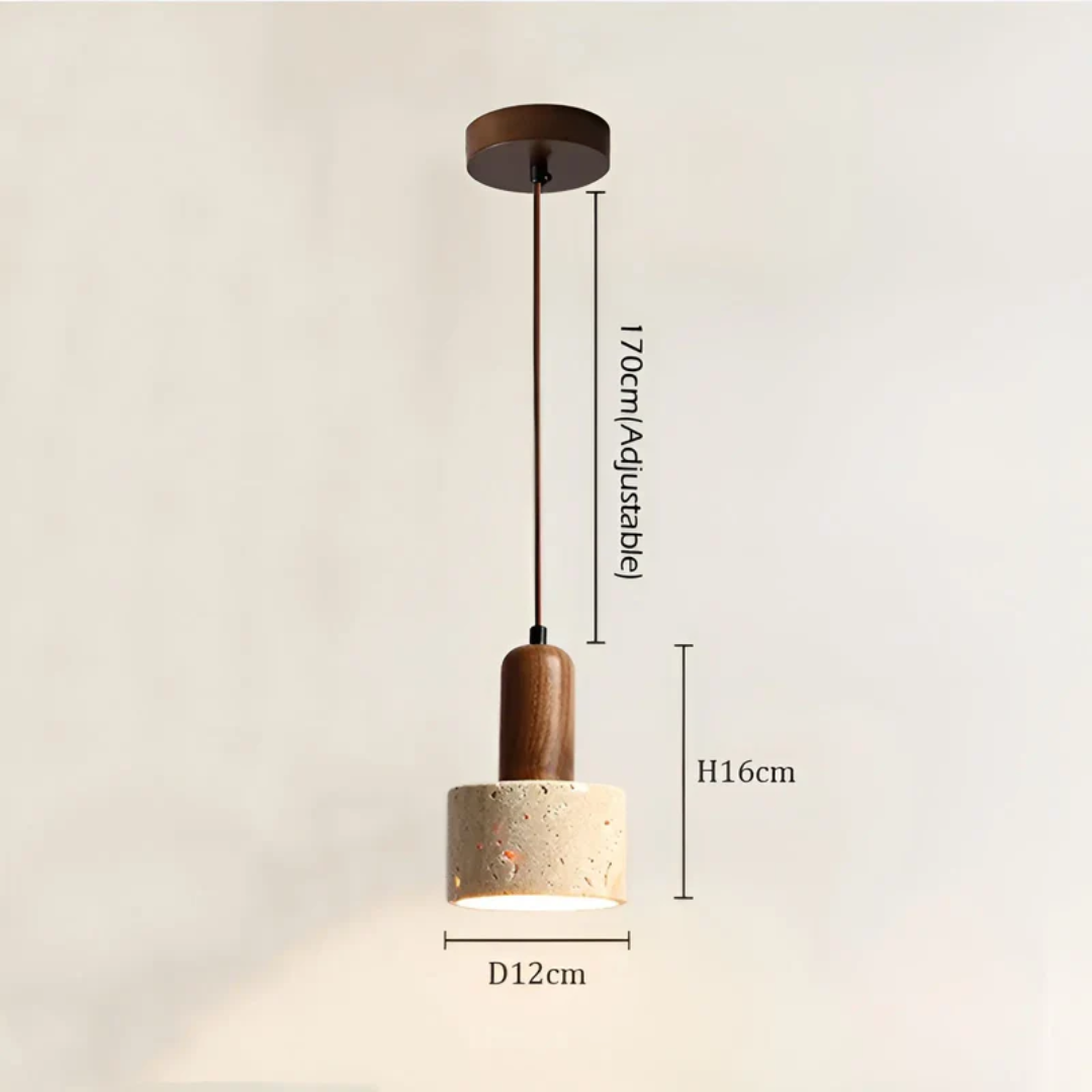 TranquilGlow - Elegant Wabi-Sabi Ceiling Lamp