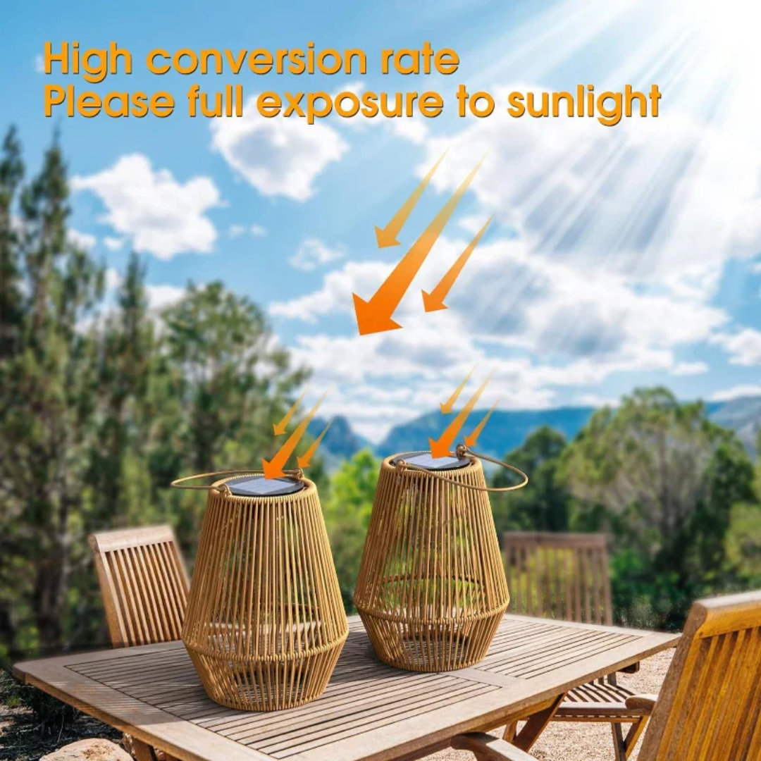 SunWeave - Handwoven Water Resistant Solar Garden Lights