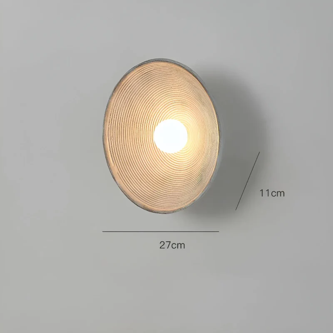 ZenGlow Disc – Japanese Wabi-Sabi Wall Lighting