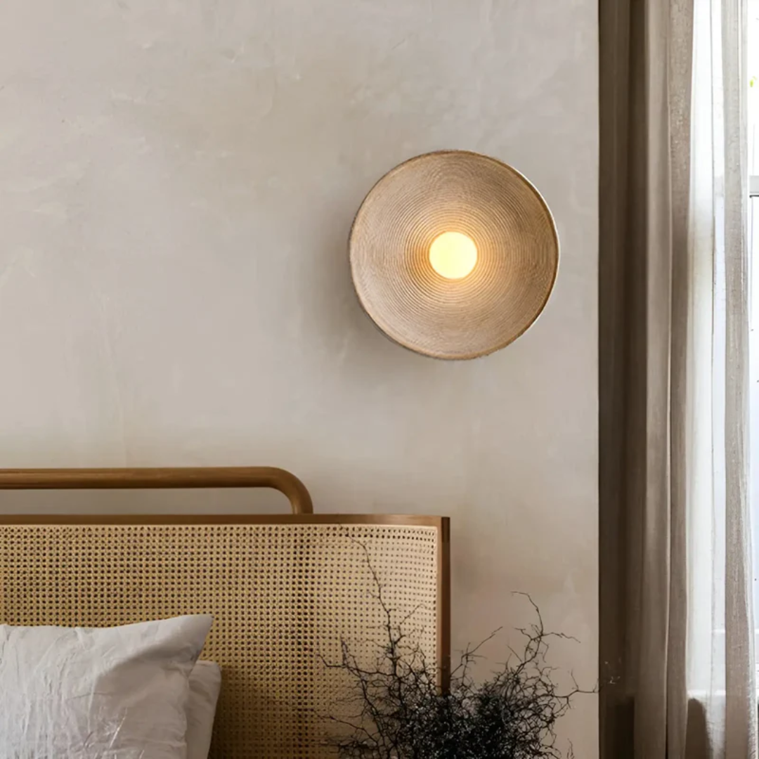 ZenGlow Disc – Japanese Wabi-Sabi Wall Lighting