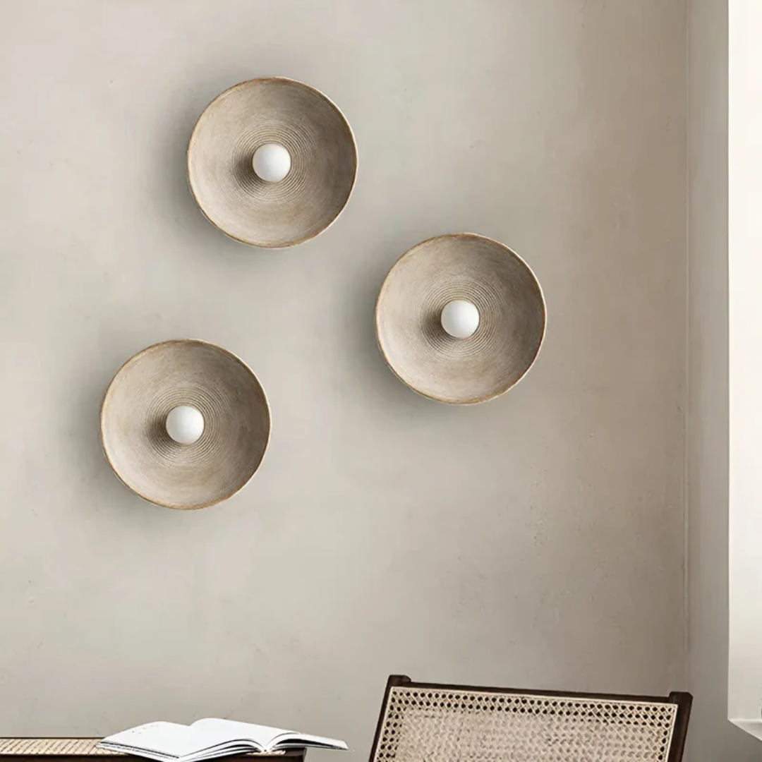 ZenGlow Disc – Japanese Wabi-Sabi Wall Lighting