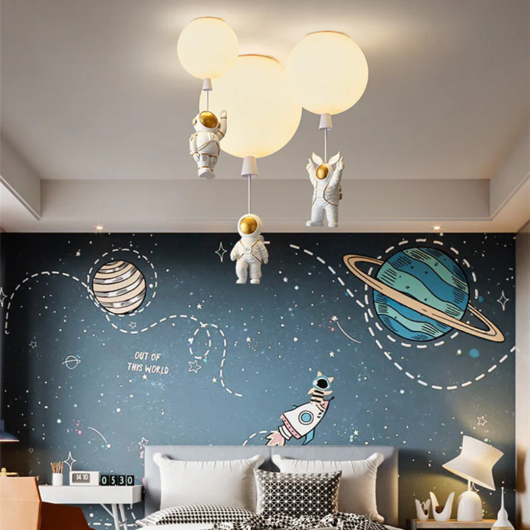 CosmoGlow - Playful LED Ceiling Lamp for Children's Rooms