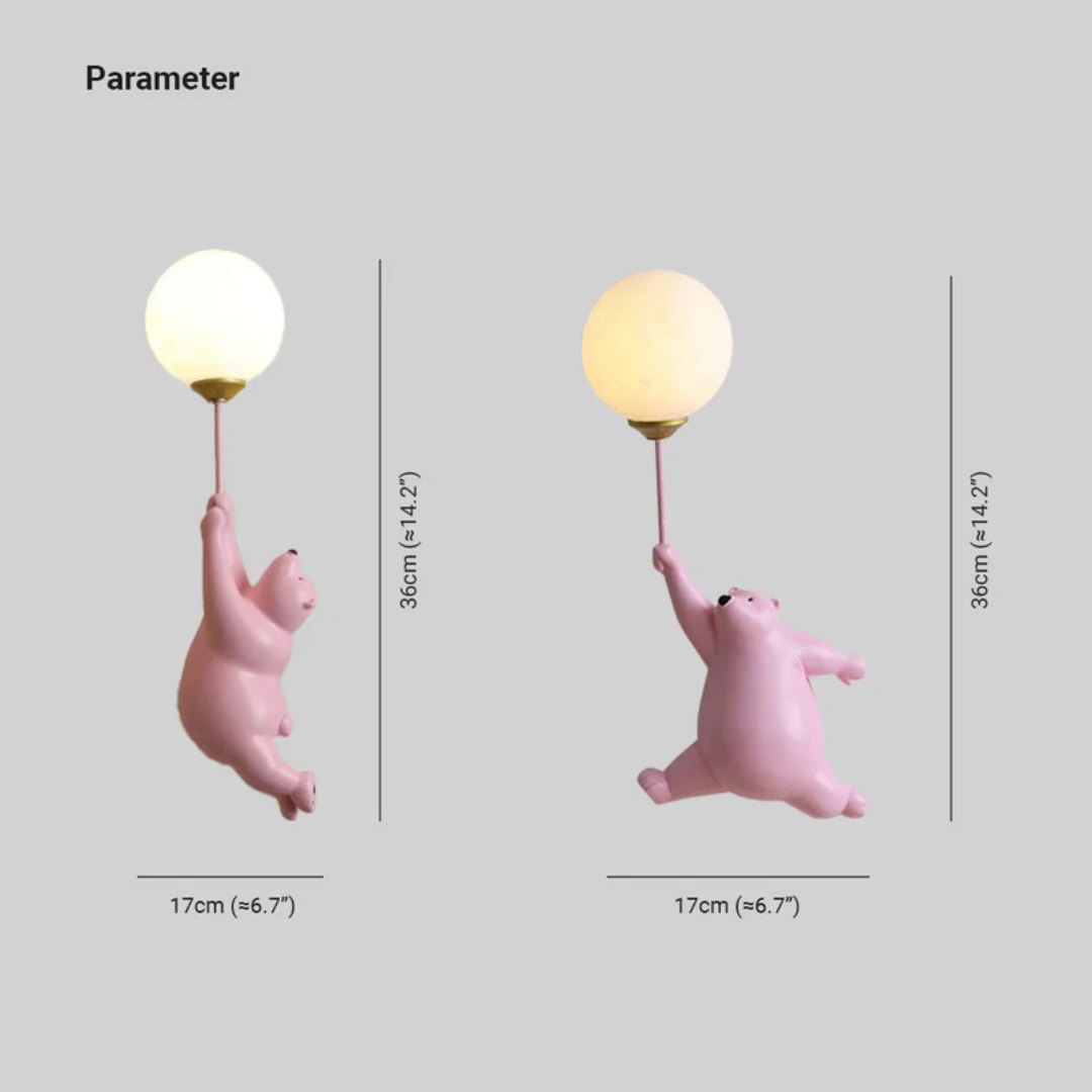 TeddyGlow - Elegant LED Vägglampa för Muren