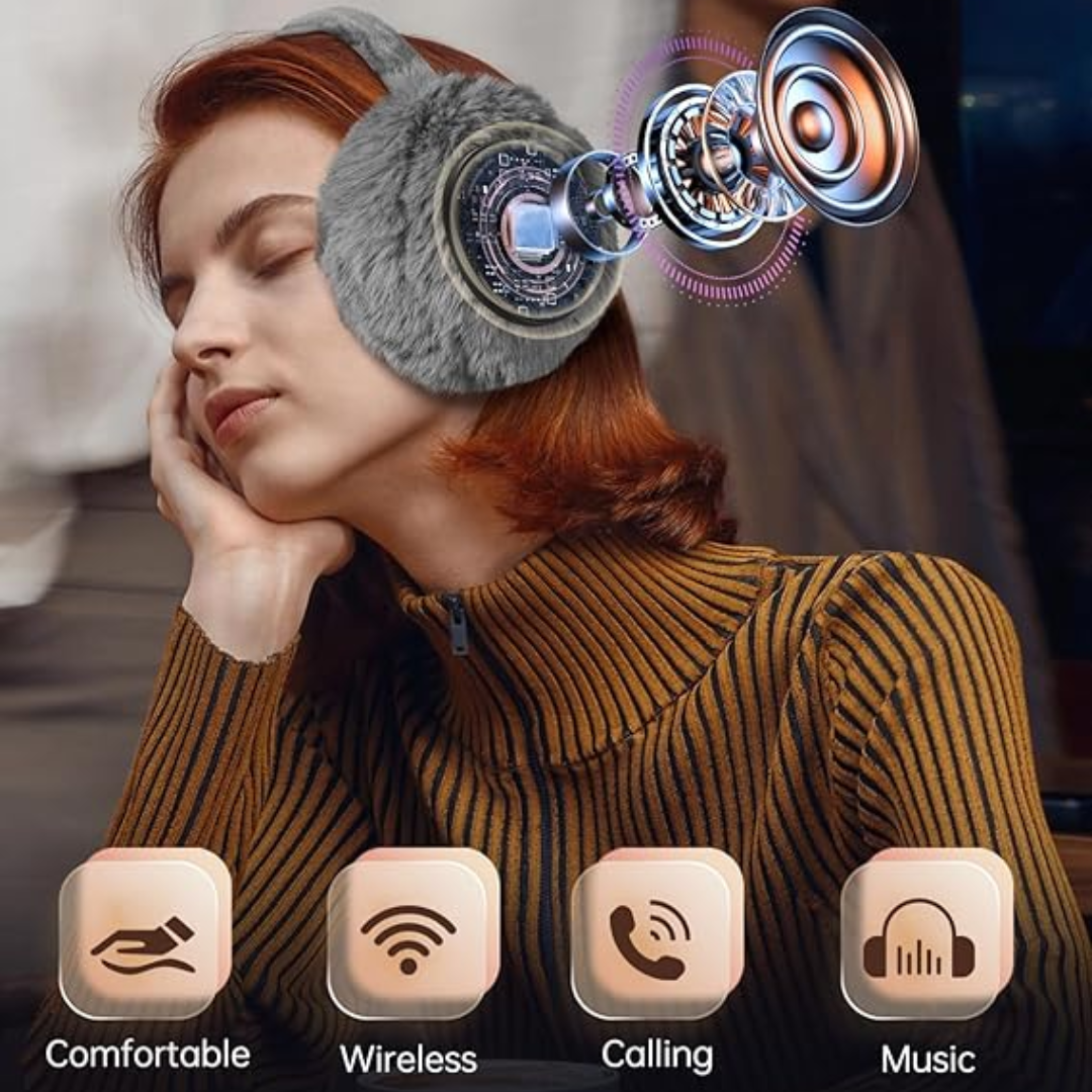 CozyGrooves - Warming Bluetooth Earmuffs for Winter