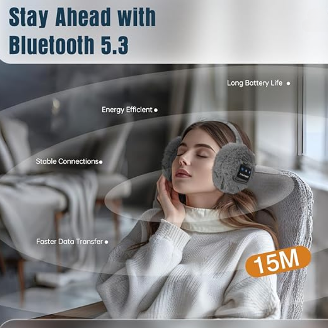 CozyGrooves - Warming Bluetooth Earmuffs for Winter