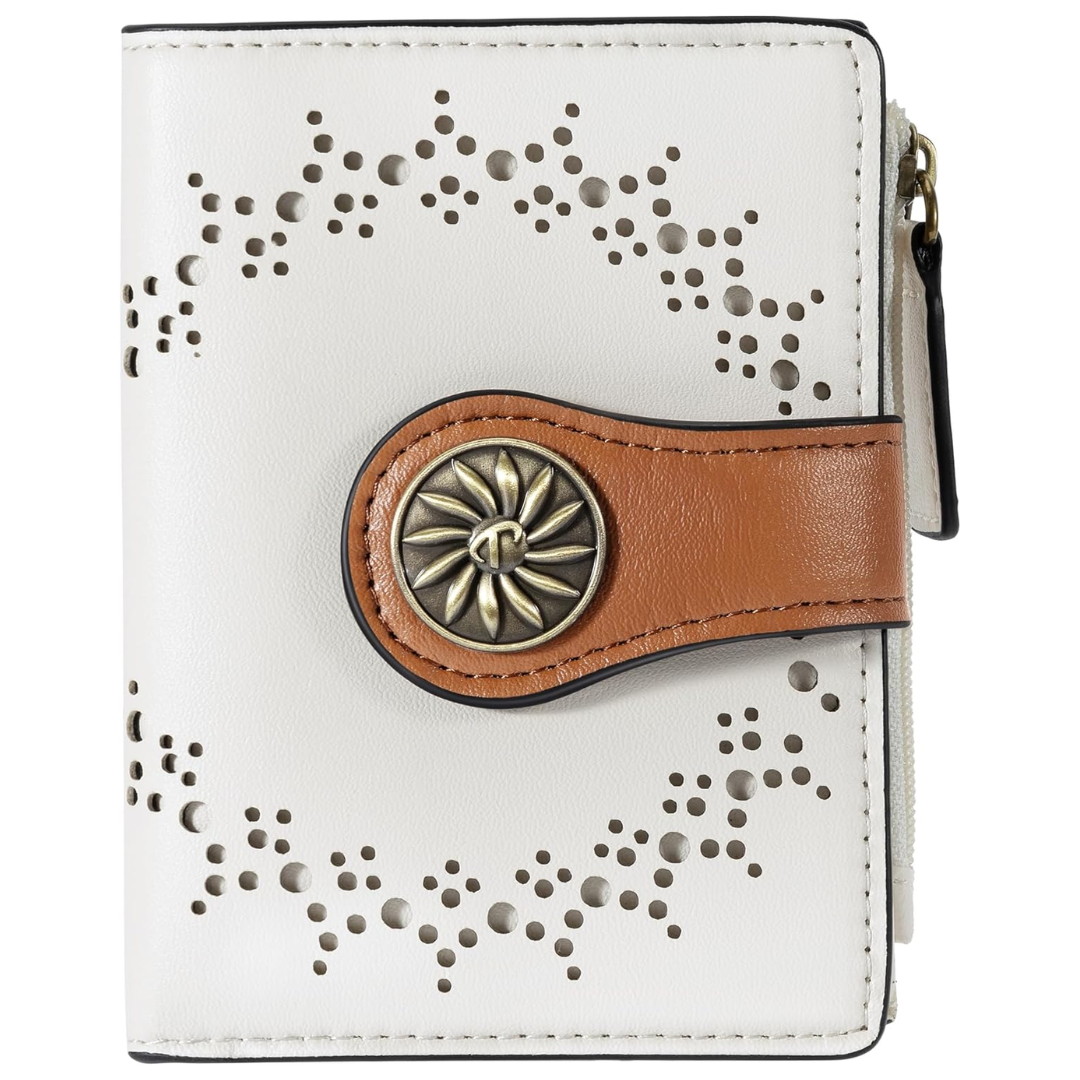 ClaireSlim – Elegant RFID Women's Wallet with Zipper