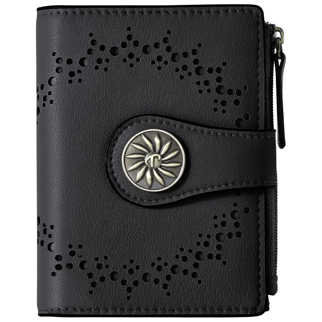ClaireSlim – Elegant RFID Women's Wallet with Zipper