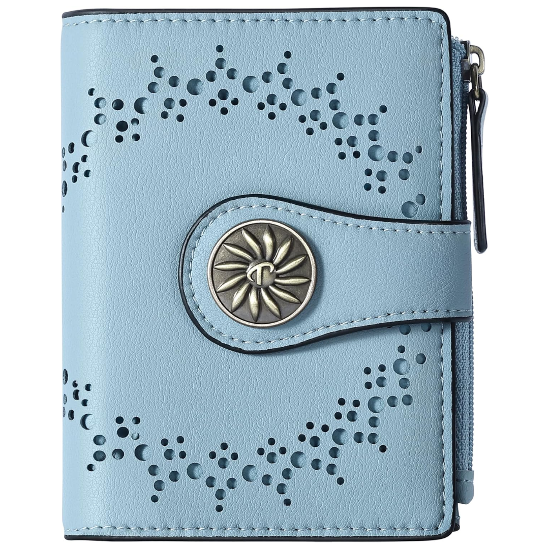 ClaireSlim – Elegant RFID Women's Wallet with Zipper
