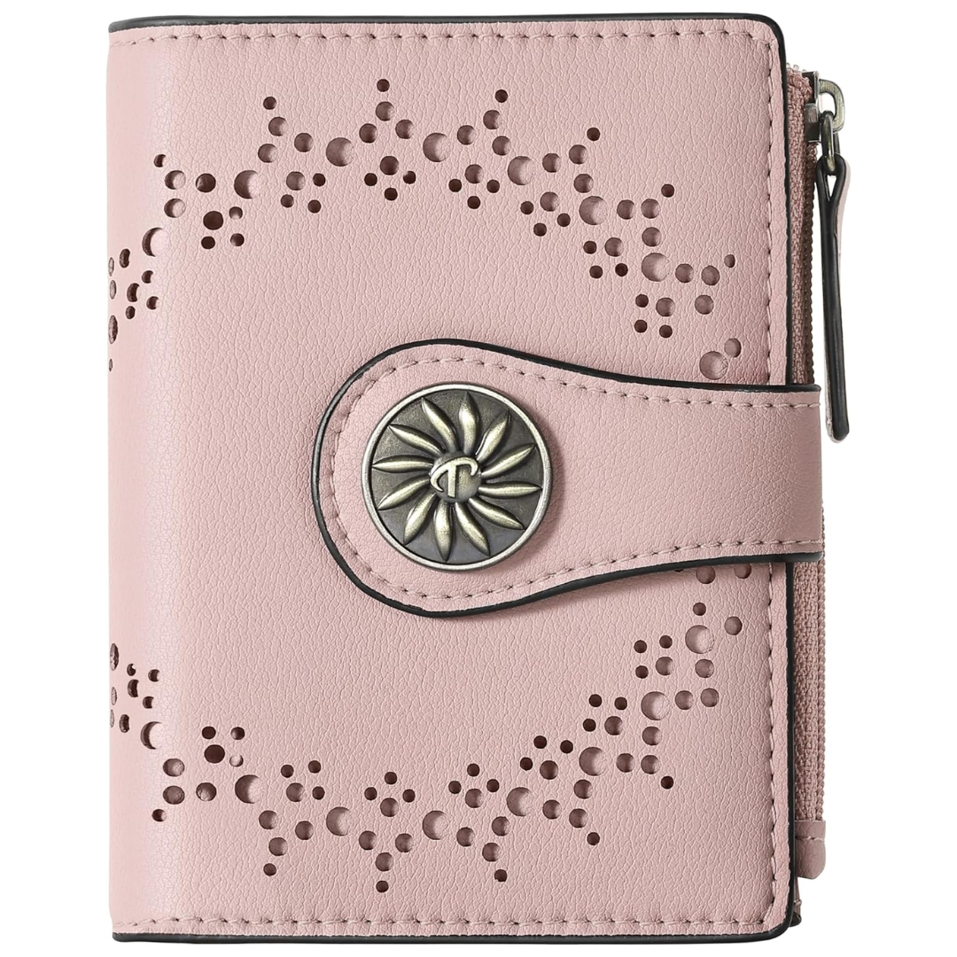 ClaireSlim – Elegant RFID Women's Wallet with Zipper