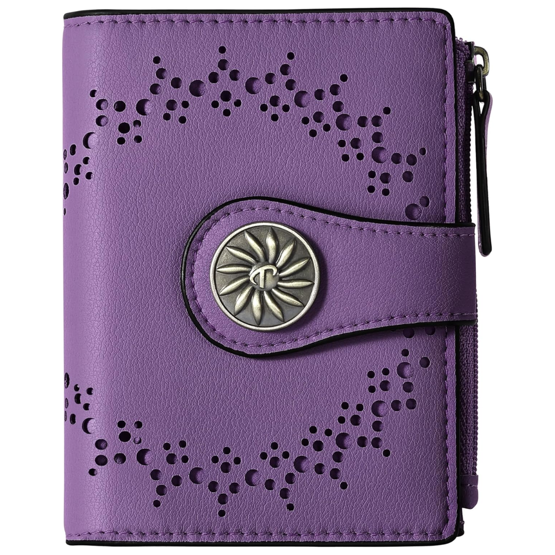 ClaireSlim – Elegant RFID Women's Wallet with Zipper