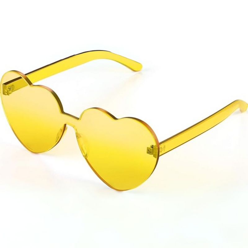 HeartGlare - Randlös Transparent Solglasögon för Stil