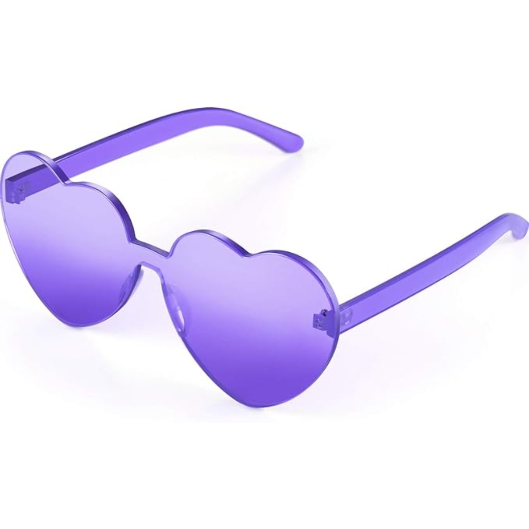 HeartGlare - Rimless Transparent Sunglasses for Style
