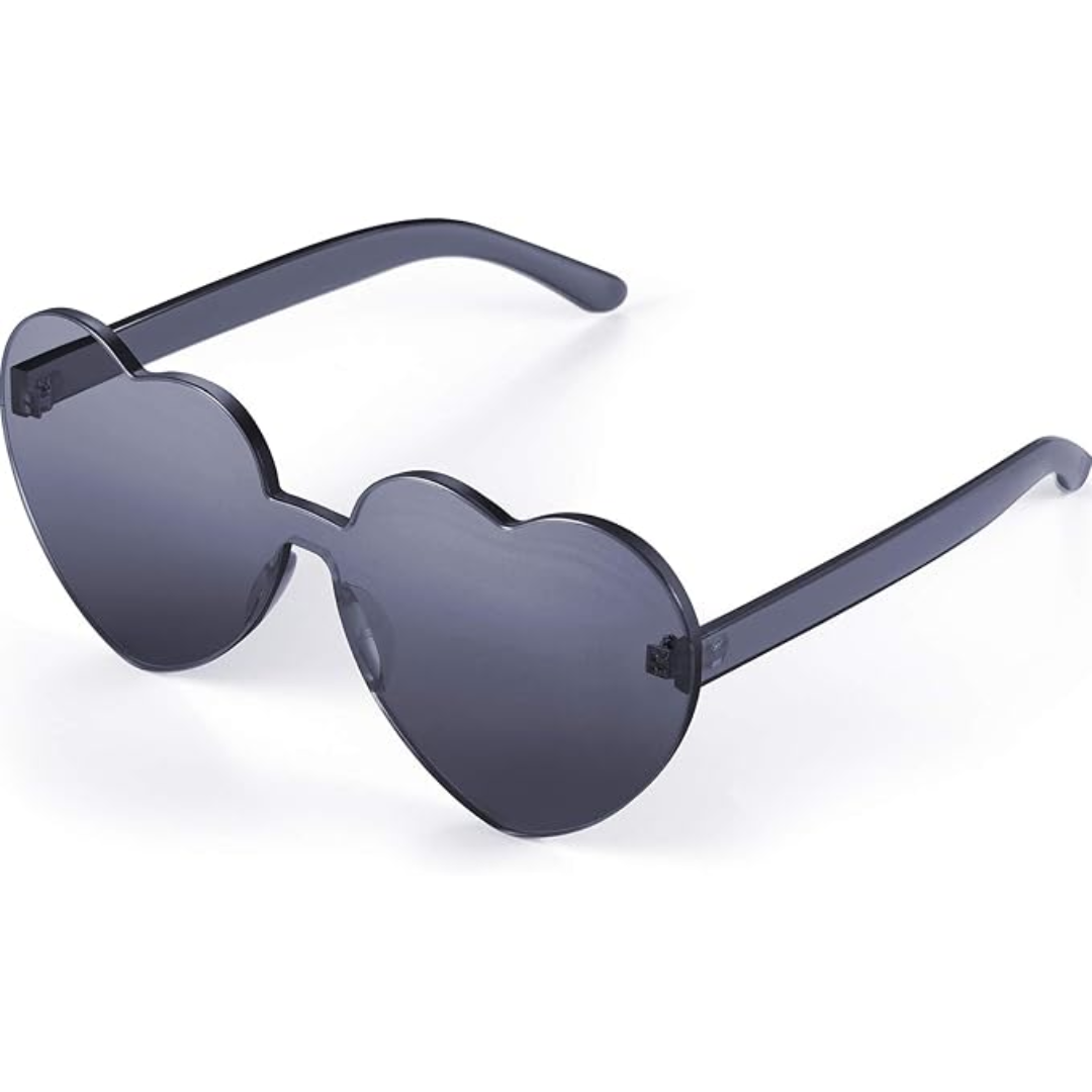 HeartGlare - Rimless Transparent Sunglasses for Style